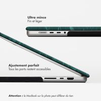 Selencia Coque en velours Apple MacBook Air 15 pouces (2023 / 2024 M3 chip / 2025 M4 chip) - Vert foncé