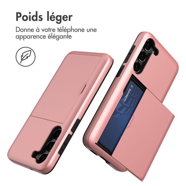 imoshion Coque arrière avec porte-cartes Samsung Galaxy S23 - Rose Doré