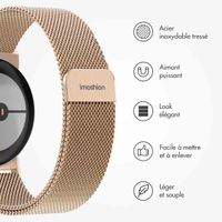 imoshion Bracelet magnétique milanais Google Pixel Watch 3 / 4 (45 mm) - Rose Gold