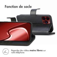 imoshion Étui de téléphone portefeuille Luxe iPhone 15 Pro Max - Noir