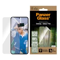 PanzerGlass ﻿Protection d'écran Matrix Recycled Ultra-Wide Fit Anti-bactérienne avec applicateur Samsung Galaxy S25 Plus