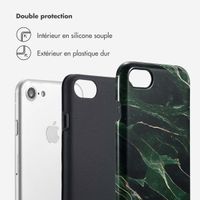 Selencia Coque arrière Vivid Apple iPhone SE (2022 / 2020) / 8 / 7 / 6(s) - Chic Marble Quartz