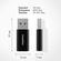 imoshion 2x Adaptateur USB-A 3.1 (mâle) vers USB-C (femelle) - OTG - Noir