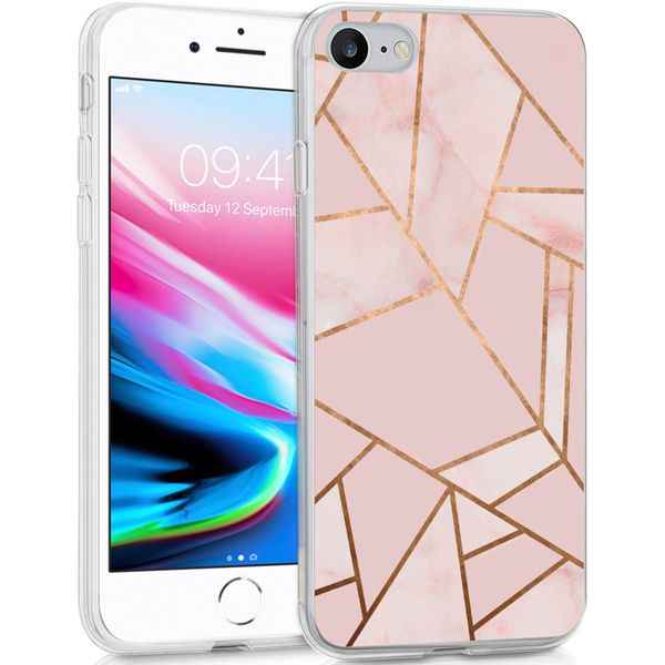 imoshion Coque Design Apple iPhone SE (2022 / 2020) / 8 / 7 - Pink Graphic