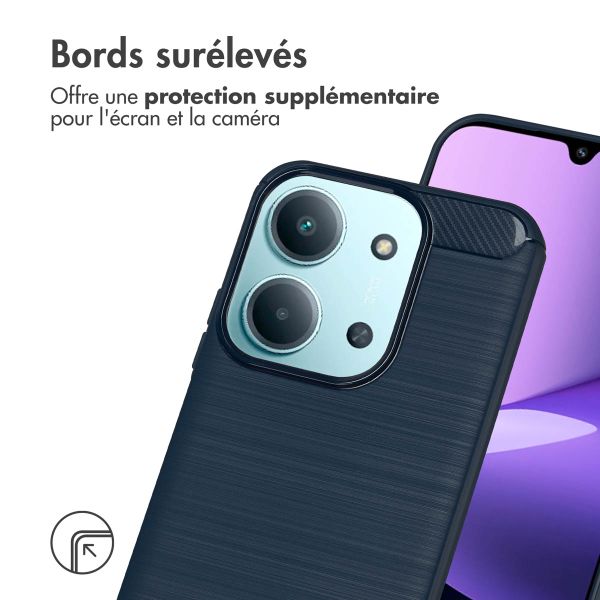 imoshion Coque Brushed Xiaomi Redmi 15C (5G) - Bleu foncé