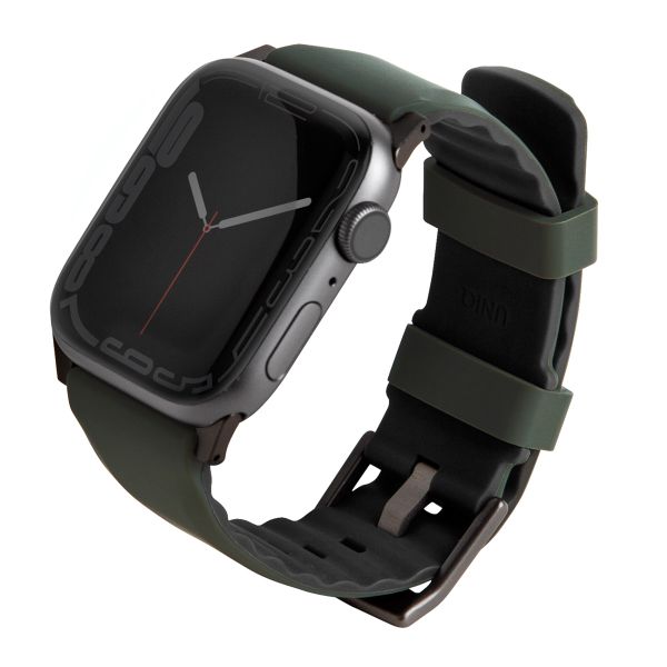 Uniq Bracelet Linus en silicone AiroSoft™ Apple Watch Series 1 á 10 / SE / Ultra (2) (44/45/46/49 mm) - Vert mousse