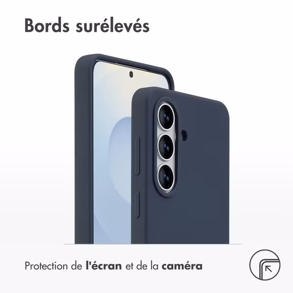 Accezz Coque Liquid Silicone Samsung Galaxy S26 - Bleu foncé