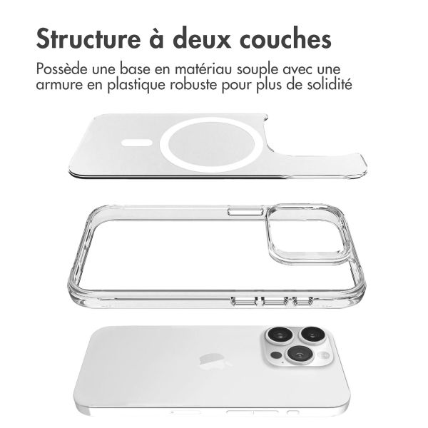 imoshion Coque Rugged Air MagSafe Apple iPhone 15 Pro Max - Transparent