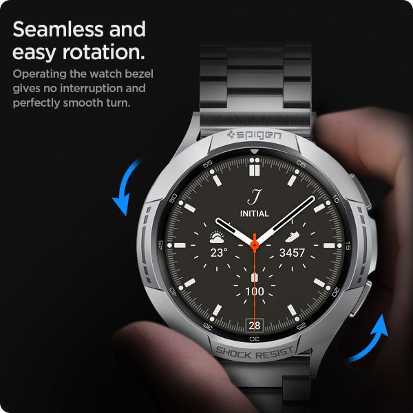 Spigen Chrono Shield Samsung Galaxy Watch 4 Classic - 46 mm - Argent