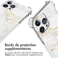 imoshion Coque Design avec cordon iPhone 13 Pro - White Marble