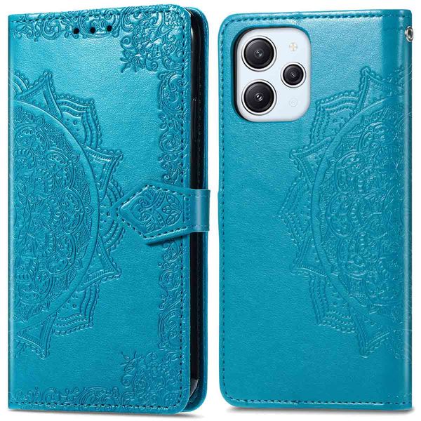 imoshion Etui de téléphone portefeuille Mandala Xiaomi Redmi 12 - Turquoise 