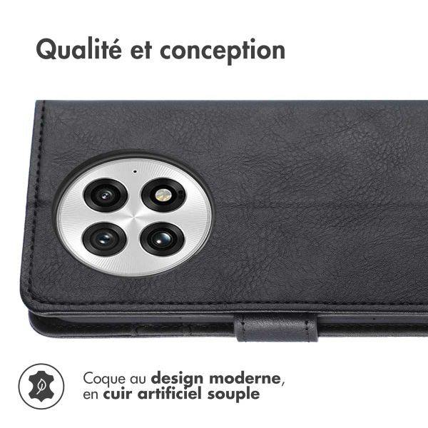 imoshion Étui de téléphone portefeuille Luxe OnePlus 13 - Noir