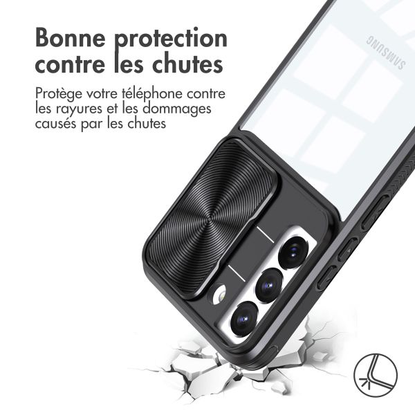 imoshion Coque arrière Camslider Samsung Galaxy S22 - Noir