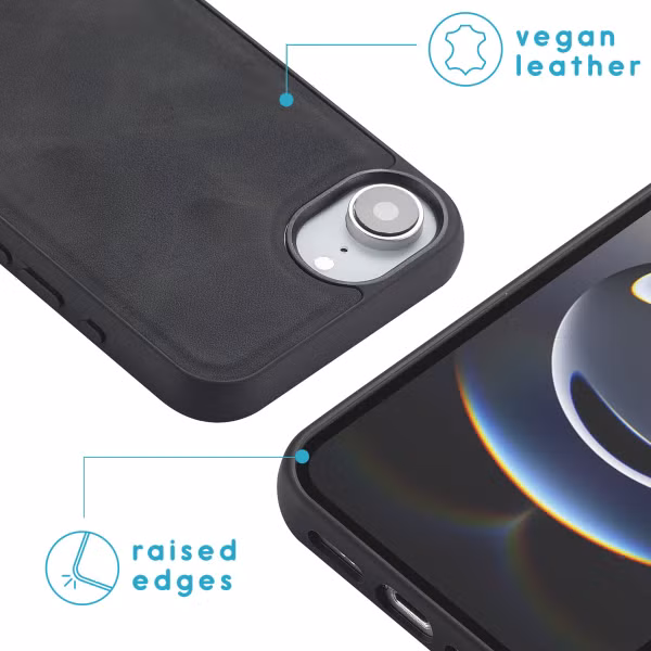 imoshion Etui de télephone luxe 2-en-1 amovible Apple iPhone 16e - Noir