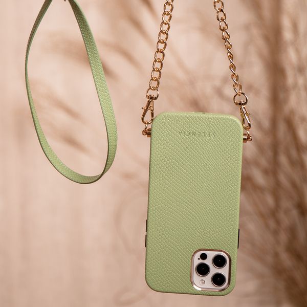 Selencia Coque Aina Serpent avec corde Samsung Galaxy S22 Plus - Vert