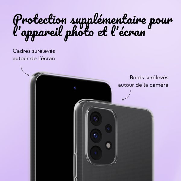 Coque personnalisée avec un cœur Samsung Galaxy A53 - Transparent