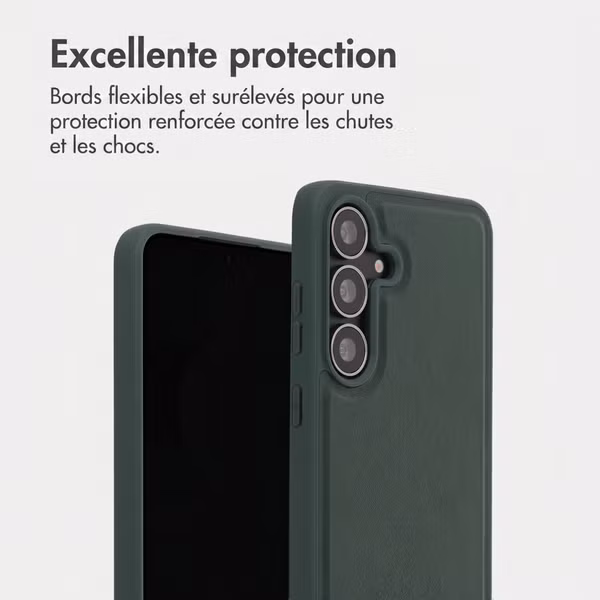 Accezz Coque arrière Edge avec MagSafe Samsung Galaxy S25 FE - Vert