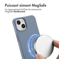 imoshion Coque arrière Color avec cordon amovible et MagSafe Apple iPhone 14 - Ash Blue