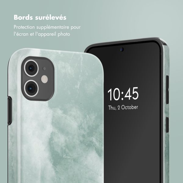 Selencia Coque arrière Vivid Apple iPhone 11 - Marble Grayed Jade
