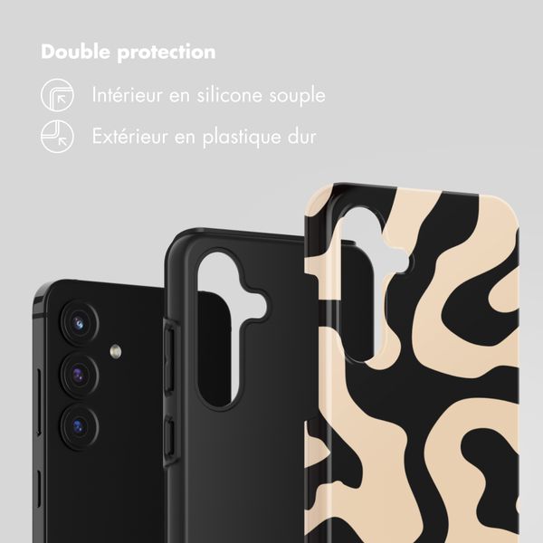 Selencia Coque arrière Vivid Samsung Galaxy S25 FE - Art Wave Black