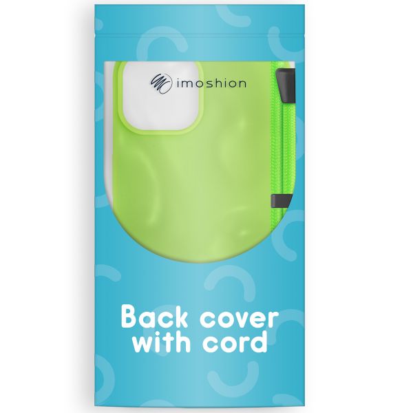 imoshion ﻿Coque en silicone avec cordon iPhone SE (2022 / 2020) / 8 / 7 - Vert Fluo