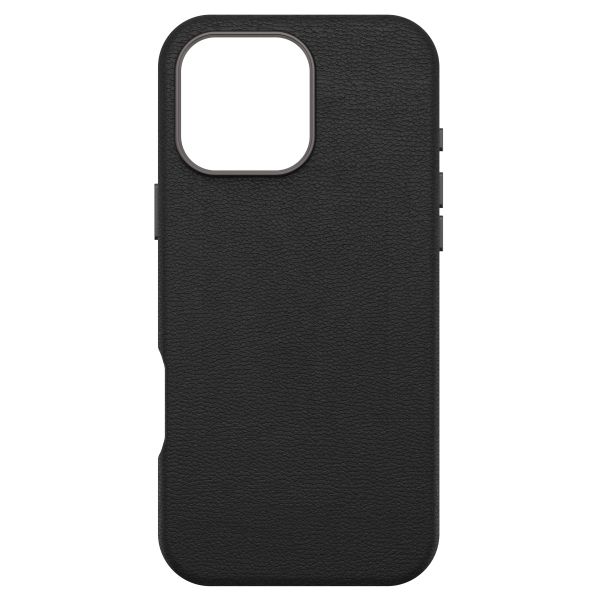 OtterBox Coque en cuir de cactus Symmetry MagSafe Apple iPhone 16 Pro Max - Noir Ash