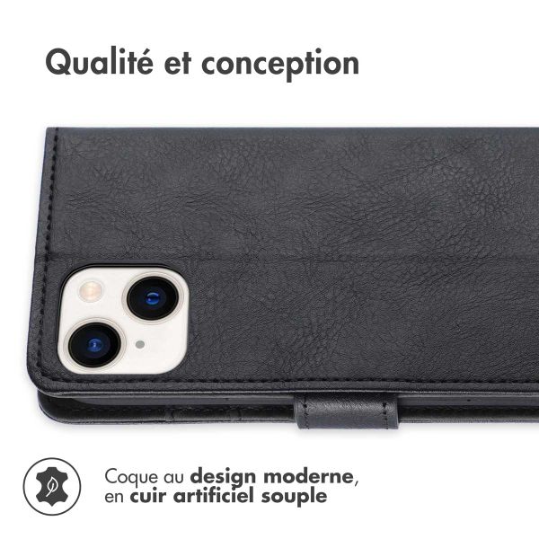 imoshion Étui de télephone portefeuille Apple iPhone 15 - Noir