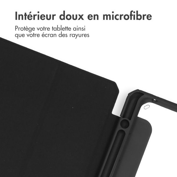 imoshion Coque tablette rigide Trifold Samsung Galaxy Tab A11 Plus - Noir