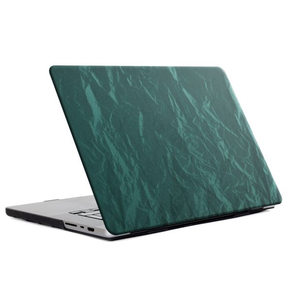 Selencia Coque en velours Apple MacBook Air 15 pouces (2023 / 2024 M3 chip / 2025 M4 chip) - Vert foncé