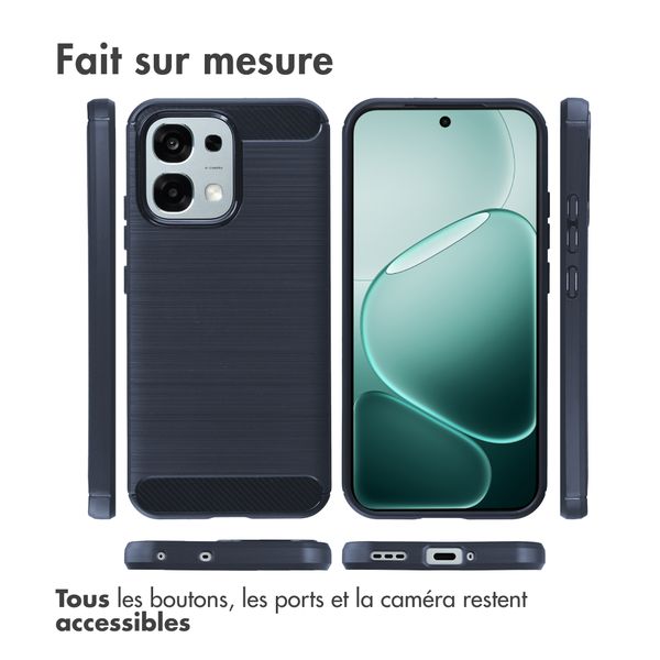 imoshion Coque Brushed Oppo A6 Pro (5G) - Bleu foncé