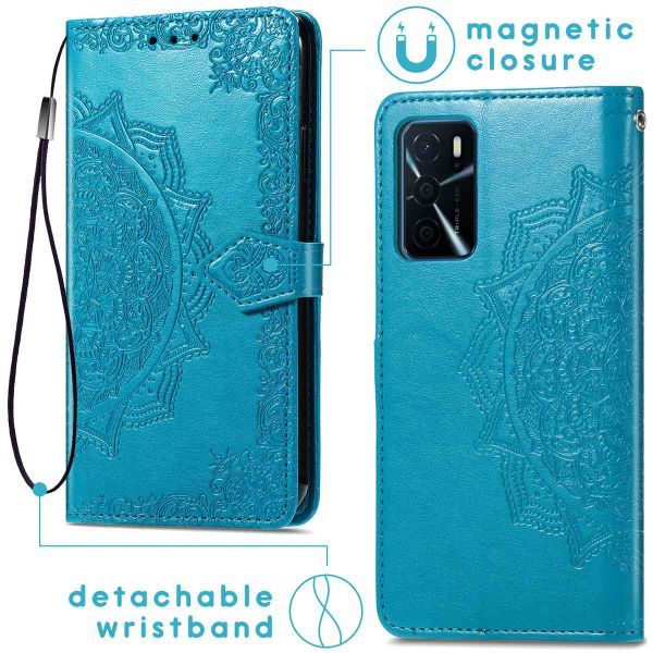 imoshion Etui de téléphone portefeuille Oppo A16(s) / A54s - Turquoise