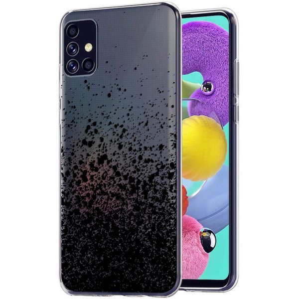 imoshion Coque Design Samsung Galaxy A51 - Eclaboussures - Noir