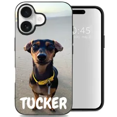 Concevez votre propre coque en gel Apple iPhone 16 - Noir