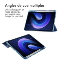 imoshion Coque tablette rigide Trifold Xiaomi Pad 6 / 6 Pro - Bleu