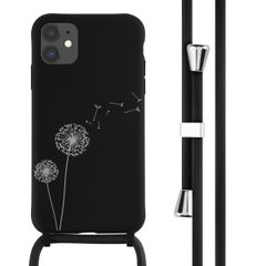imoshion Coque design en silicone avec cordon Apple iPhone 11 - Dandelion Black