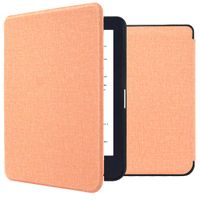 imoshion Étui de liseuse portefeuille Canvas Kobo Clara HD - Peach