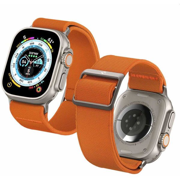 Spigen Bracelet Lite Fit Ultra Apple Watch Series 1 t/m 11 / SE / Ultra (44/45/46/49 mm) - Orange
