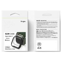 Ringke 2x Coque Slim Apple Watch Series 7 / 8 / 9 - 45 mm - Clear & Matte Black