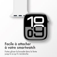 imoshion Bracelet infirmier en silicone Apple Watch Series 1 t/m 11 / SE / Ultra (44/45/46/49 mm) - Blanc
