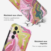 Selencia Coque arrière Vivid Tough Samsung Galaxy A15 (5G/4G) - Marble Pink