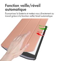 imoshion Étui de liseuse portefeuille Slim Hard Pocketbook InkPad X Pro - Rose Doré