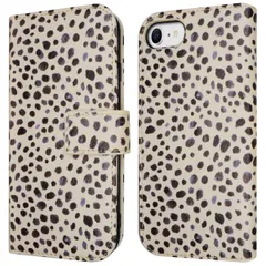 imoshion Étui de télephone portefeuille Design Apple iPhone SE (2022 / 2020) / 8 / 7 / 6(s) - Black And White Dots