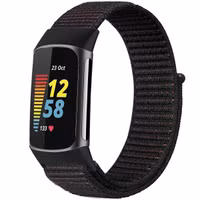 imoshion Bracelet en nylon le Fitbit Charge 5 - Taille L - Noir