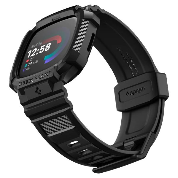 Spigen Rugged Armor™ Pro Case Fitbit Versa 4 / Sense 2 - Noir