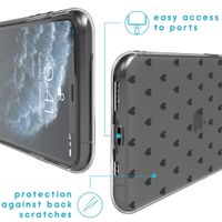 imoshion Coque Design iPhone 11 Pro - Cœurs - Noir