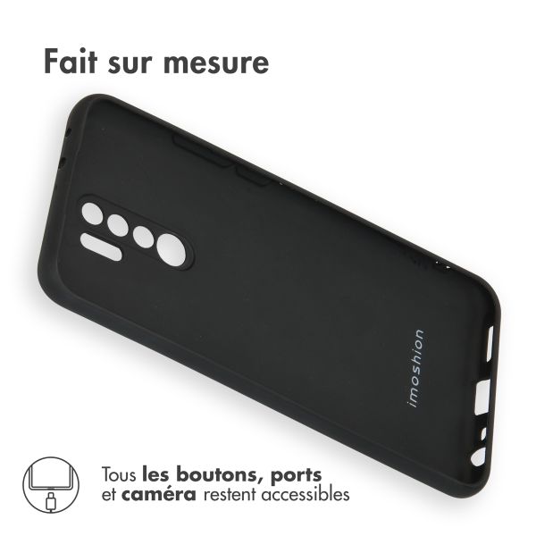 imoshion Coque Couleur Xiaomi Redmi 9 - Noir