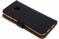 Coque silicone à rabat luxe pour Motorola Moto G6 Plus -Noir