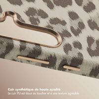 Selencia Coque Sabi imprimé panthère avec MagSafe Samsung Galaxy S24 - Soft Ivory