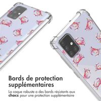 imoshion Coque Design avec cordon Samsung Galaxy A71 - Crab Watercolor