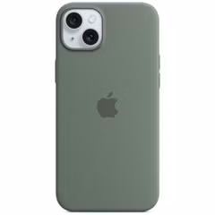 Apple Coque en silicone MagSafe Apple iPhone 15 Plus - Cypress
